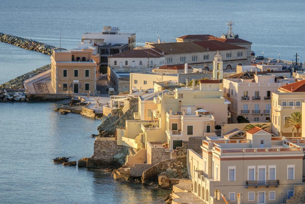Veranda Syros House Ермополи Стая снимка